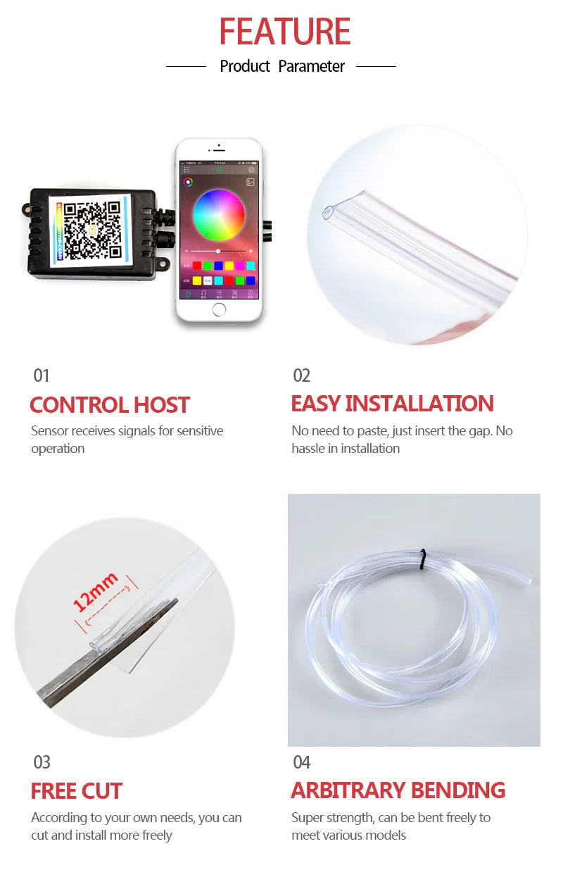 Car Interior Ambient Lights – 5Pcs | Sialkot Motorsports