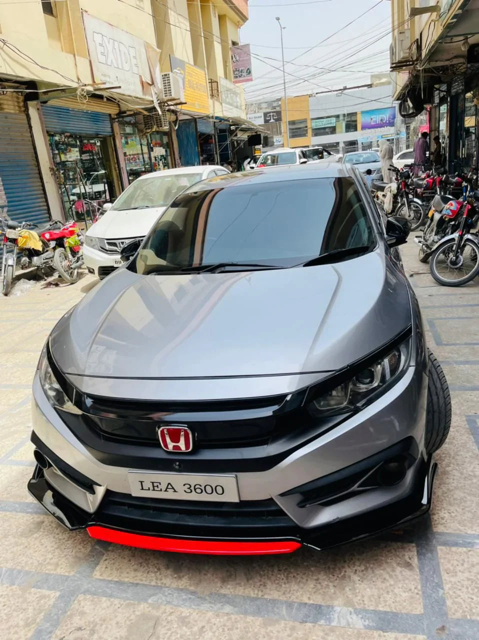 Car Front Bumper Splitter – ABS Plastic Lip Kit (4 PCS) | Sialkot Motorsports