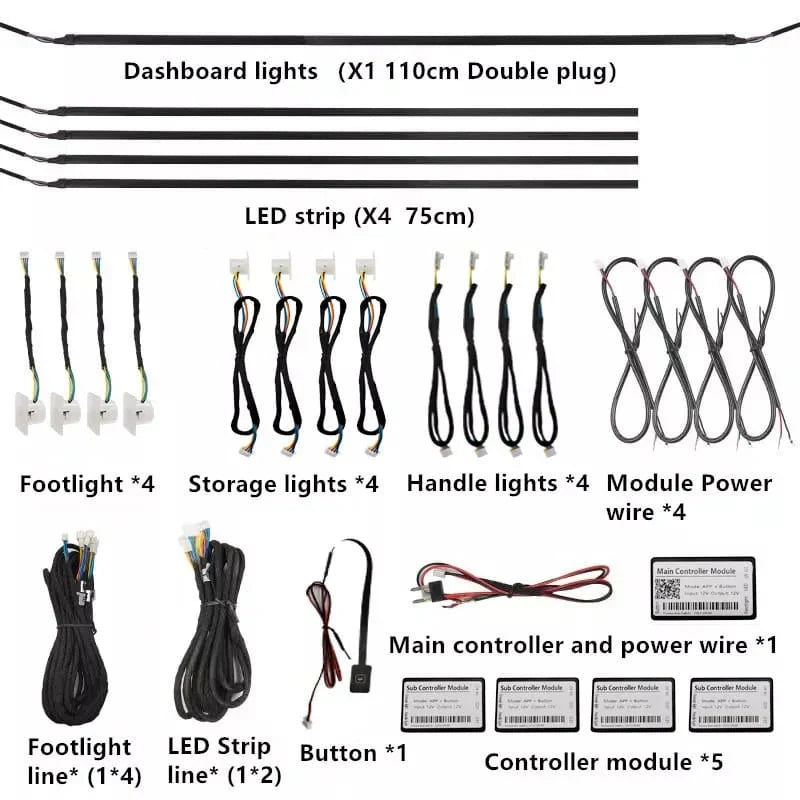 Premium Quality Dynamic Ambient Lights  | Sialkot Motorsports