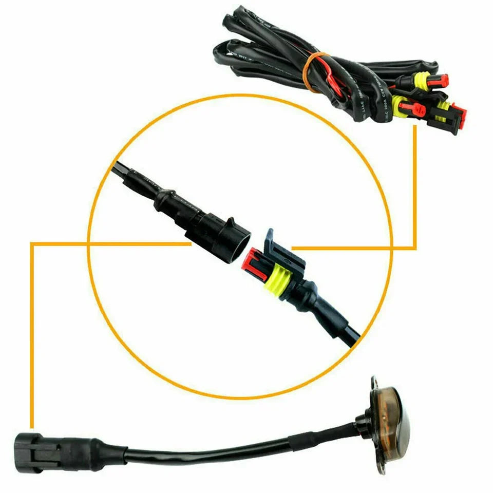 4 PCS Universal Amber Grill Lights | Sialkot Motorsports