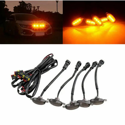 4 PCS Universal Amber Grill Lights | Sialkot Motorsports