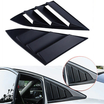Honda Civic X Side Window Quarter Louver Covers – Black | Sialkot Motorsports