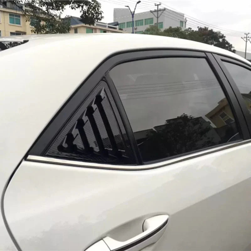 Toyota Corolla 2015–2026 Side Window Louver Shutter Covers – Black | Sialkot Motorsports