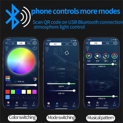 2 PCS Car Dashboard Ambient Light Strip | Sialkot Motorsports