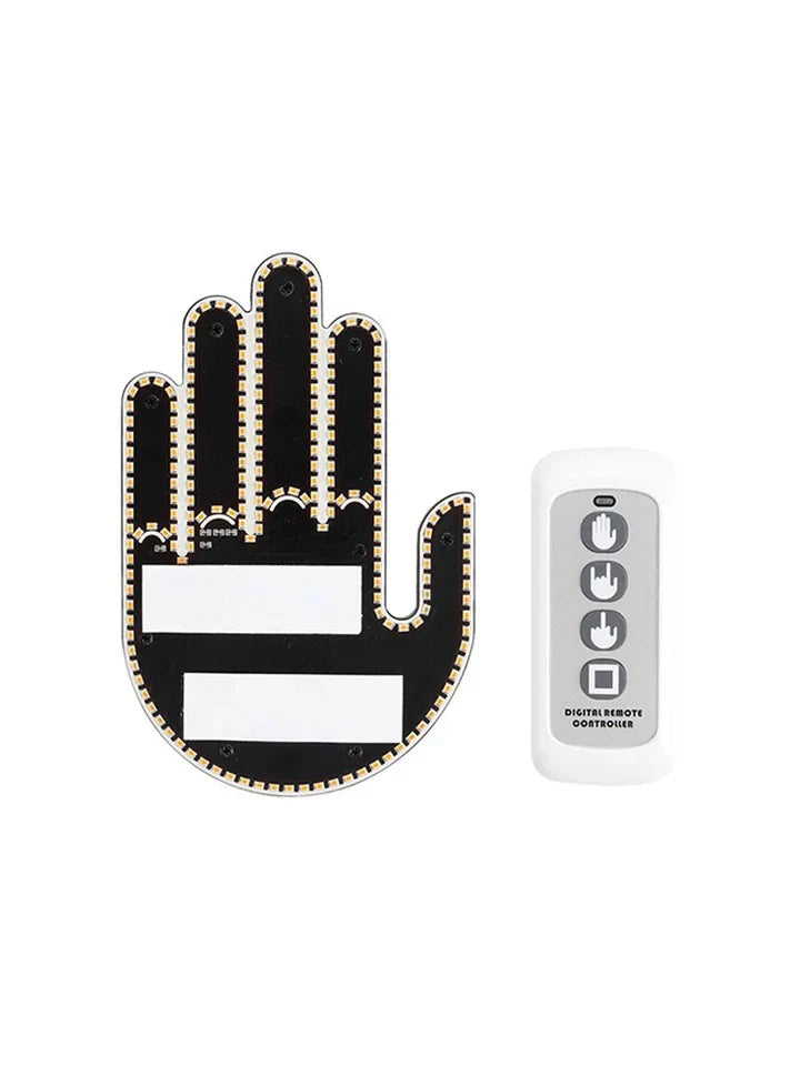 Funny Window Hand Gesture LED Light  | Sialkot Motorsports