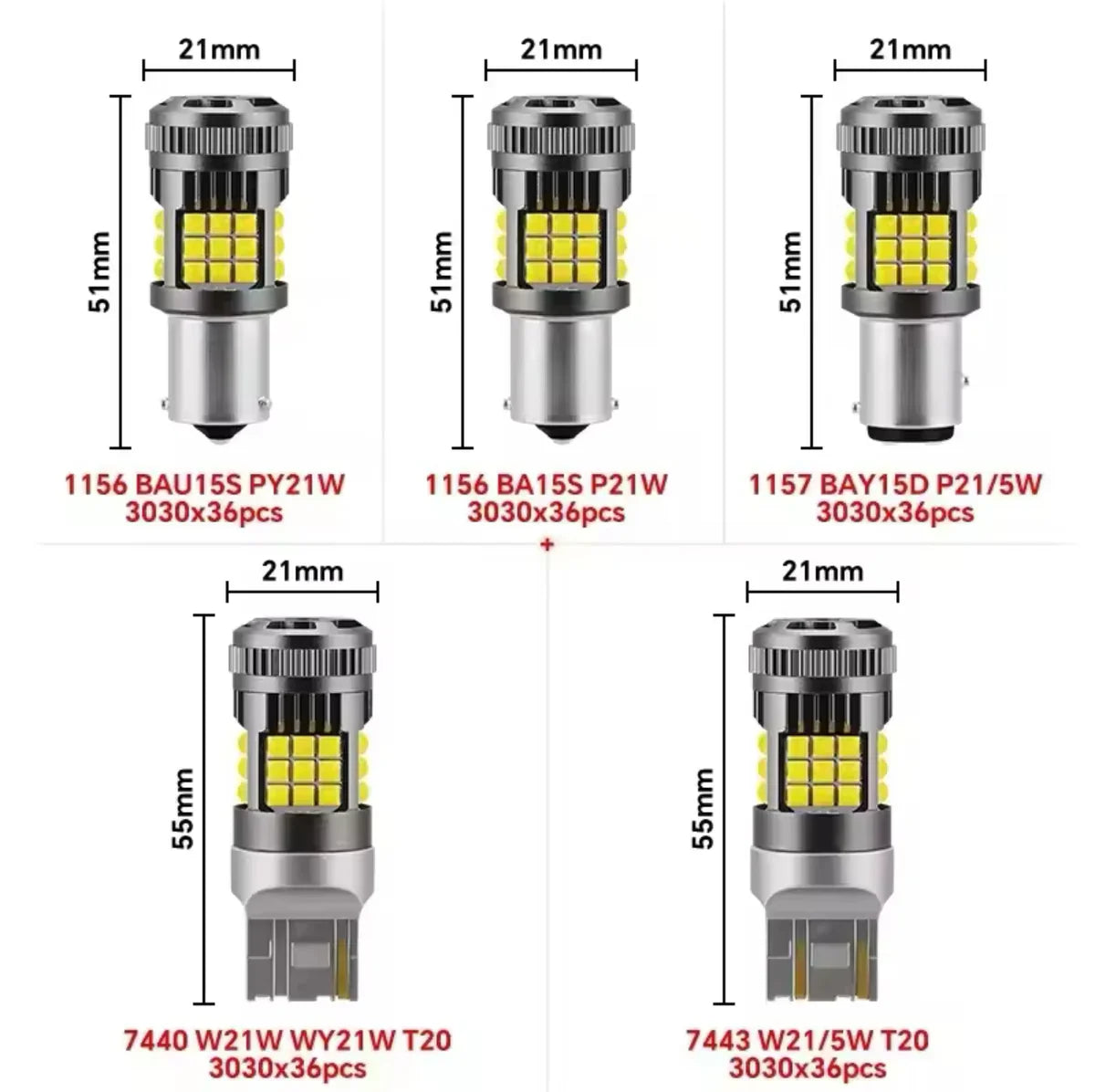 Canbus Bright LED Indicator Bulbs – 2 PCS | Sialkot Motorsports
