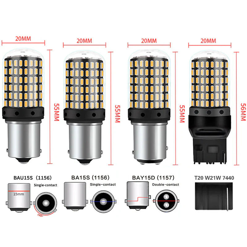Bright LED Indicator Bulbs – 2 PCS | Sialkot Motorsports