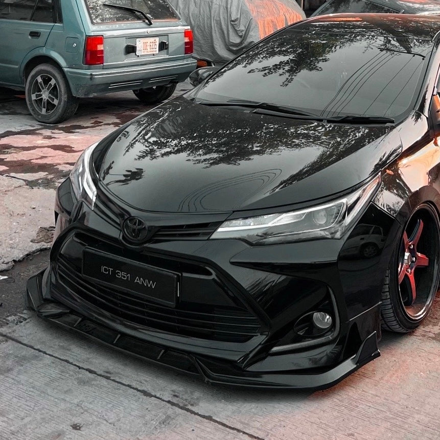 Car Front Bumper Splitter – ABS Plastic Front Lip Kit (3 PCS) | Sialkot Motorsports