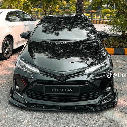 Car Front Bumper Splitter – ABS Plastic Front Lip Kit (3 PCS) | Sialkot Motorsports