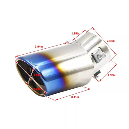 Car Modified Stainless Steel Exhaust Tip – Universal Fit | Sialkot Motorsports